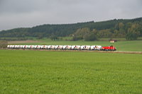 260 002 bei Göggingen auf der Ablachtalbahn