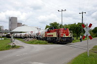 Beim rangieren im Holcim-Werk