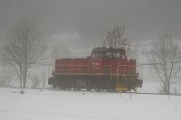 V 151 macht eine Leerfahrt im Donautal bei Hausen (KBS 755)