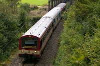 Der Naturparkexpress zwischen Beuron und Hausen im Tal