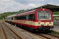 Der Naturparkexpress mit VT 41 und 42 in Sigmaringen