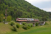 Der Naturparkexpress mit VT 41 und 42 bei Fridingen