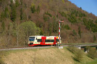 VT 248 am Einfahrtsignal von Fridingen