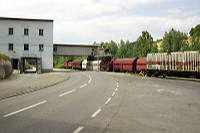 Zug 1 an der Verladeanlage in Stetten bei Haigerloch.