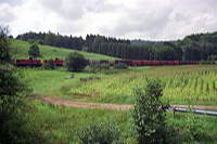 Zug 2 kurz vor Jungingen.