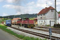 Zug 3: In Veringenstadt findet eine Kreuzung statt.