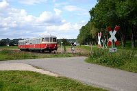 Auf der letzten Fahrt nach Schelklingen haben die beiden soeben Münsingen verlassen.