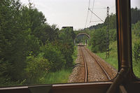 Mit T5 auf der Fahrt von Trossingen Stadt zum Bundesbahnhof Trossingen