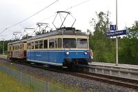 Die beiden Triebwagen im Staatsbahnhof Trossingen.